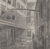 THE STRAND. Golden buildings. London c1880 antique vintage print picture