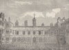 ST. MARY-LE-STRAND. Court of old Somerset House, from the North. London c1880