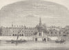 ST. MARY-LE-STRAND. Somerset House and Stairs. London c1880 old antique print