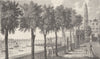THE STRAND. York Stairs and the Water Tower in 1780 c1880 old antique print