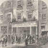 THE STRAND. The old Adelphi Theatre. London c1880 antique print picture
