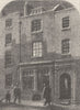 THE STRAND. Turner's House in Maiden Lane  c1880 old antique print picture