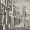 CHARING CROSS. The Royal/King's Mews in 1750 (after Wale). London c1880 print