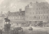 CHARING CROSS. Charing Cross from Northumberland House in 1750. London c1880