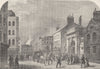 ST.MARTIN'S-IN-THE-FIELDS. Old Cockspur Street. London c1880 antique print