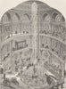 LEICESTER SQUARE. The Panopticon, in 1854. London c1880 old antique print