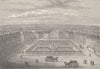 SOHO. Soho Square, about 1700. London c1880 old antique vintage print picture