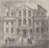 SOHO SQUARE. Monmouth House. London c1880 old antique vintage print picture