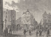 ST.GILES'S-IN-THE-FIELDS. Seven dials. London c1880 old antique print picture