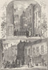 ST.GILES'S-IN-THE-FIELDS. Views in the rookery, St.Giles's. London c1880 print
