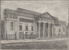 COVENT GARDEN THEATRE. Exterior Garden Theatre. Front in 1850. London c1880