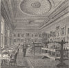 COVENT GARDEN. Dining-room of the Garrick club. London c1880 old antique print