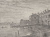 THE RIVER THAMES. Old Whitehall Stairs. London c1880 antique print picture
