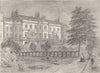 THE VICTORIA EMBANKMENT. Whitehall gardens, from the river. London c1880 print