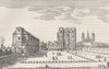WHITEHALL. Whitehall, about 1650 (after Israel Silvestre). London c1880 print