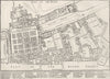 WHITEHALL. Plan of the palace of Whitehall. London c1880 old antique map chart