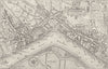 WHITEHALL. Plan of Westminster (from Norden's Survey, 1593). London c1880 map