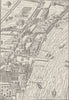WESTMINSTER. Whitehall and Westminster (from Aggas' map). London c1880 old
