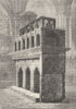 WESTMINSTER ABBEY. The tomb of Edward the Confessor. London c1880 old print