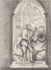 WESTMINSTER ABBEY. Handel's monument. London c1880 old antique print picture