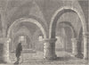 WESTMINSTER ABBEY. The chapel of the Pyx. London c1880 old antique print