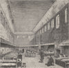 WESTMINSTER SCHOOL. The old dormitory, in 1840. London c1880 antique print