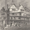 WESTMINSTER SCHOOL. Thieving Lane (from a drawing by F. T. Smith, 1808) c1880