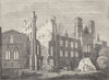 ROYAL PALACE OF WESTMINSTER. Houses of Parliament after the fire, in 1834 c1880