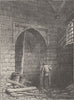 WESTMINSTER HALL. Guy Fawkes's cellar. London c1880 old antique print picture