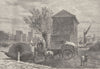 MILLBANK. The Old Horseferry, about 1800. London c1880 antique print