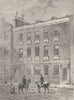 WESTMINSTER. Colonel Blood's House. London c1880 old antique print picture