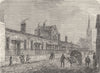 WESTMINSTER. Palmer's Almshouses, 1840. London c1880 old antique print picture