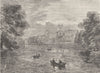 ST.JAMES'S PARK. The India Foreign Office, from St.James's Park. London c1880
