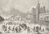 ST.JAMES'S PALACE. View of St.James's Palace, time of Queen Anne. London c1880