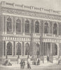 PALL MALL. Entrance to the Carlton Club. London c1880 old antique print