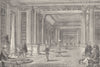 PALL MALL. Library of the Reform Club. London c1880 old antique print picture