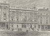 ST.JAMES'S STREET. White's Club. London c1880 old antique print picture