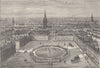 ST.JAMES'S. St.James's Square in 1773. London c1880 old antique print picture