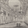 ST.JAMES'S. The Ball-Room, Willis's rooms. London c1880 old antique print