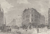 PICCADILLY CIRCUS. View from Coventry Street. London c1880 old antique print