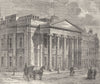 PALL MALL EAST. The College of Physicians. London c1880 old antique print