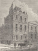 35 ST MARTIN'S STREET. Sir Isaac Newton's House. London c1880 old print