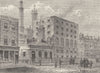 SOHO. Golden Square Brewery. London c1880 antique vintage print picture