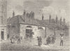 REGENT STREET AND PICCADILLY. Old stables in Swallow Street, 1820. London c1880