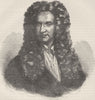 SCIENTISTS. Sir Isaac Newton. London c1880 old antique vintage print picture