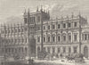 PICCADILLY. Burlington House, 1875. London c1880 old antique print picture