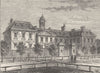 PICCADILLY. Clarendon House, in 1666. London c1880 old antique print picture