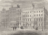 MAYFAIR. Claridge's Hotel. London c1880 old antique vintage print picture