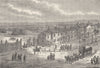 APSLEY HOUSE AND PARK LANE. Hyde Park corner in 1750. London c1880 old print