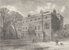 MARYLEBONE. Mrs. Montagu's House, Portman Square. London c1880 old print